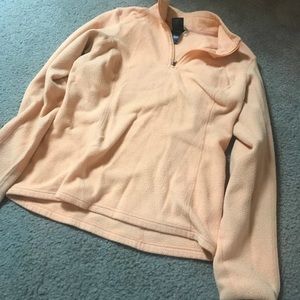 Orange north face fleece